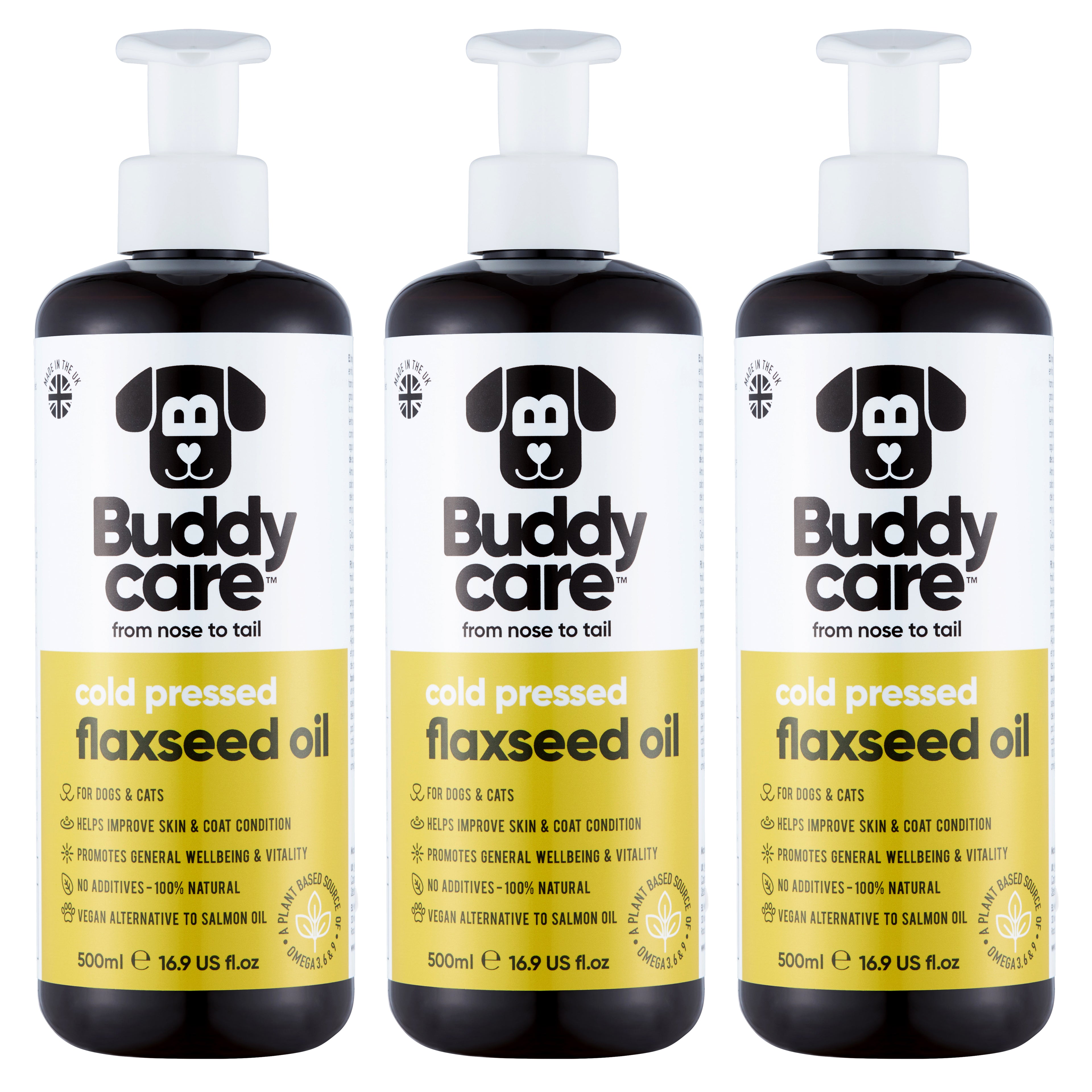 Flaxseed Oil for Dogs & Cats by Buddycare