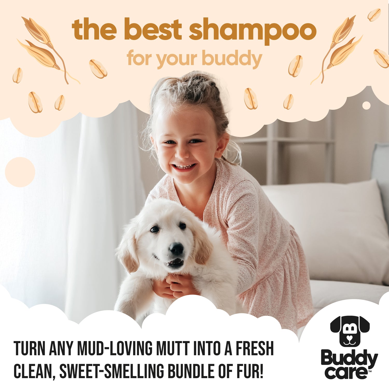 Oatmeal Dog Shampoo by Buddycare