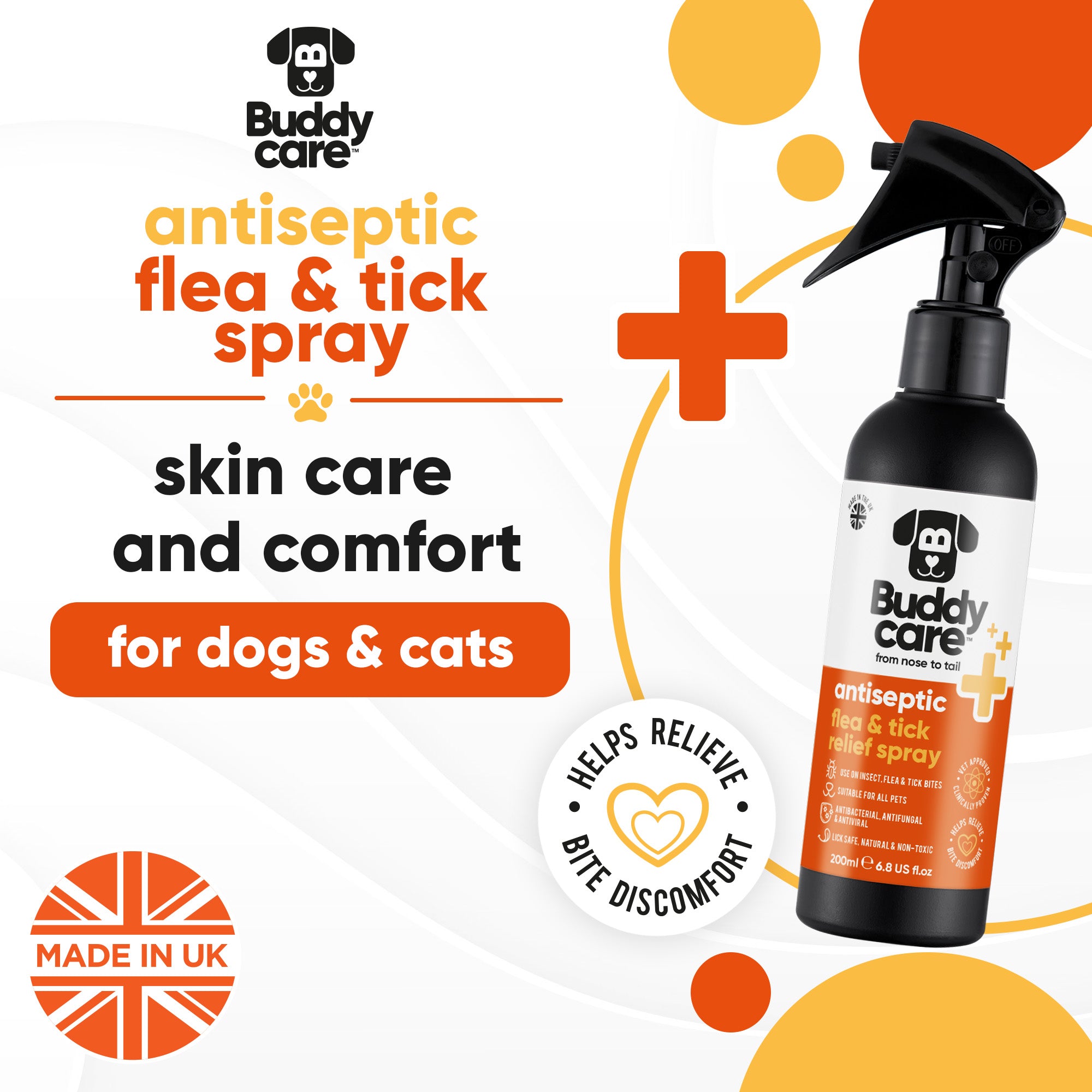 Pet Antiseptic Flea & Tick Relief Spray