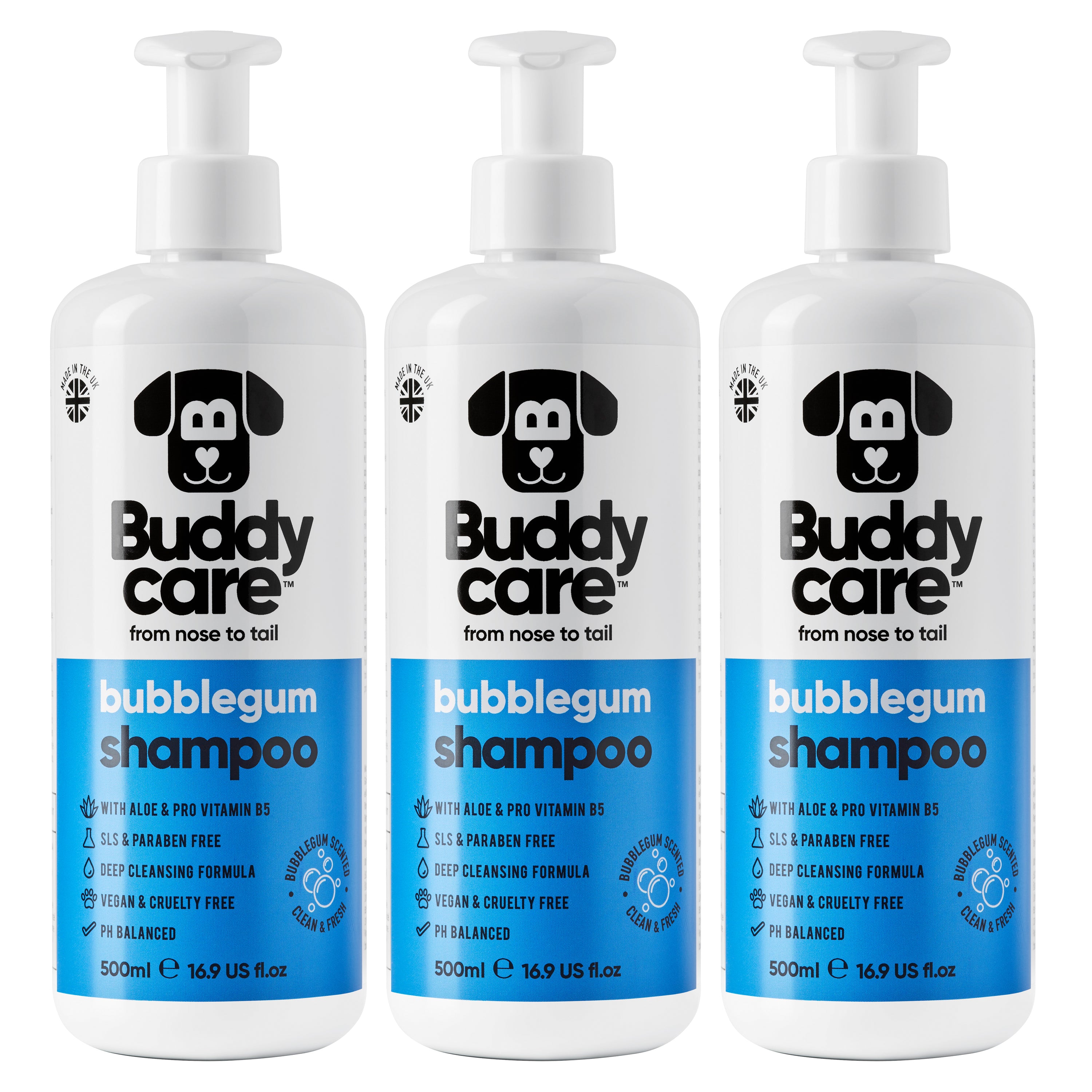Bubblegum Dog Shampoo by Buddycare