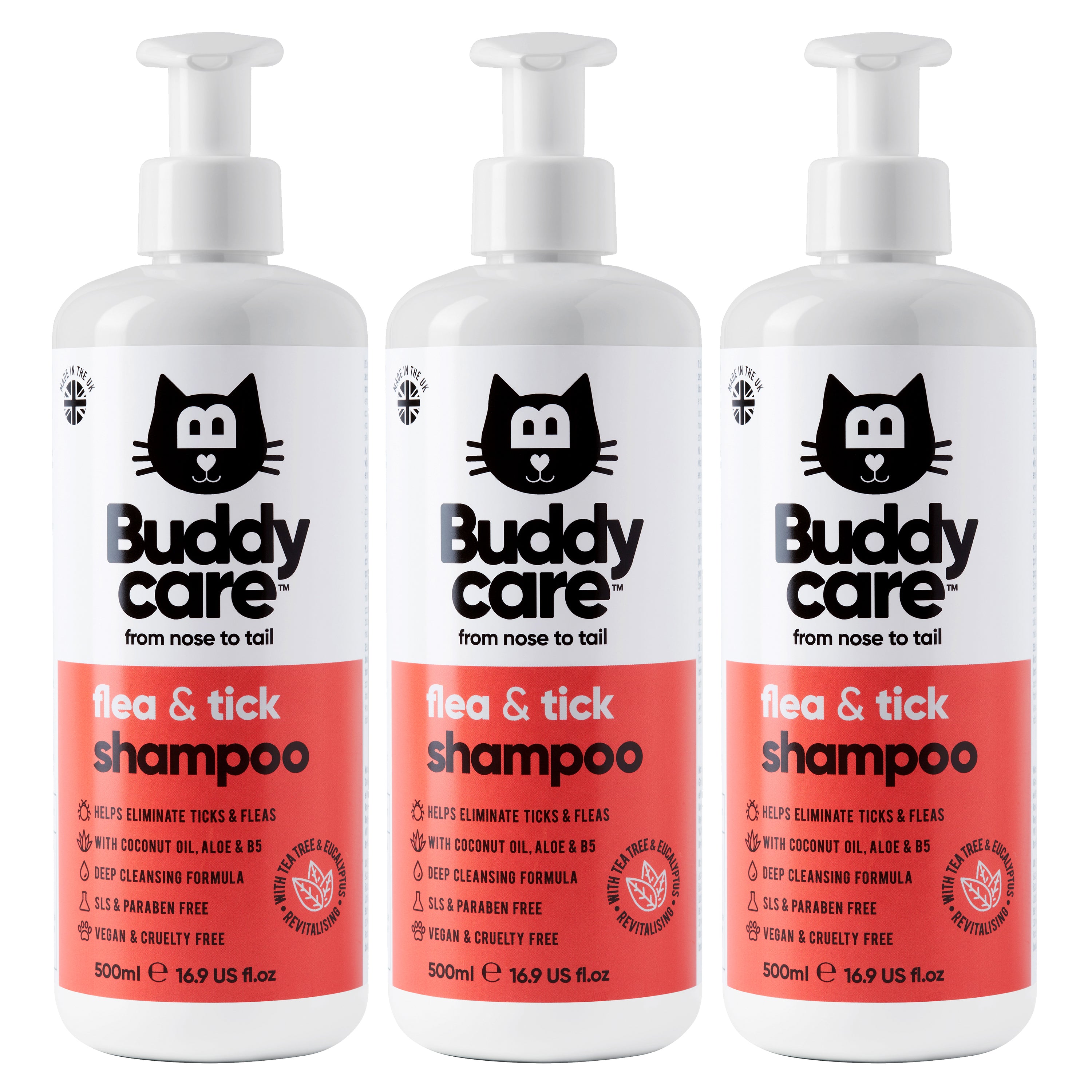 Flea & Tick Cat Shampoo by Buddycare