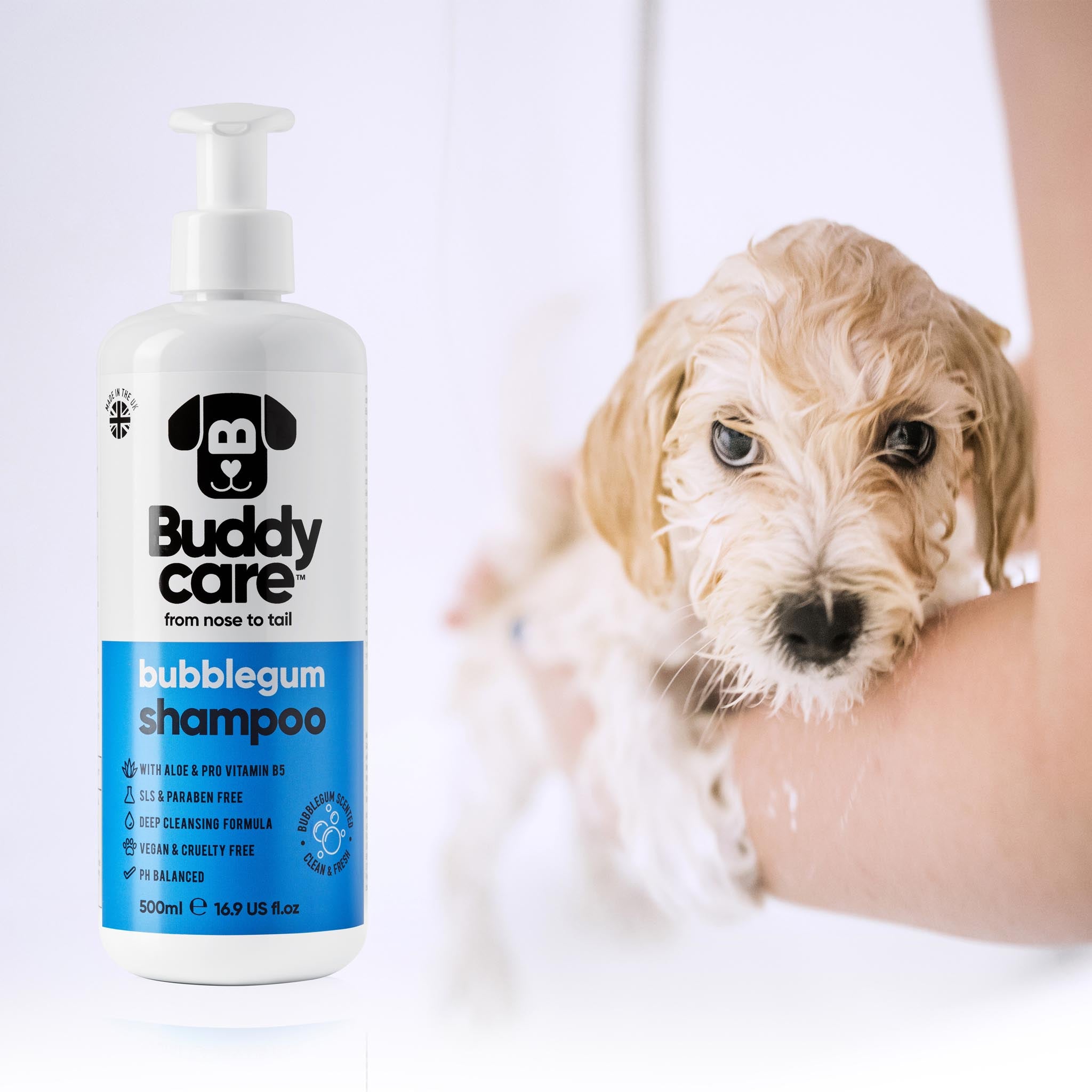 Bubblegum Dog Shampoo by Buddycare