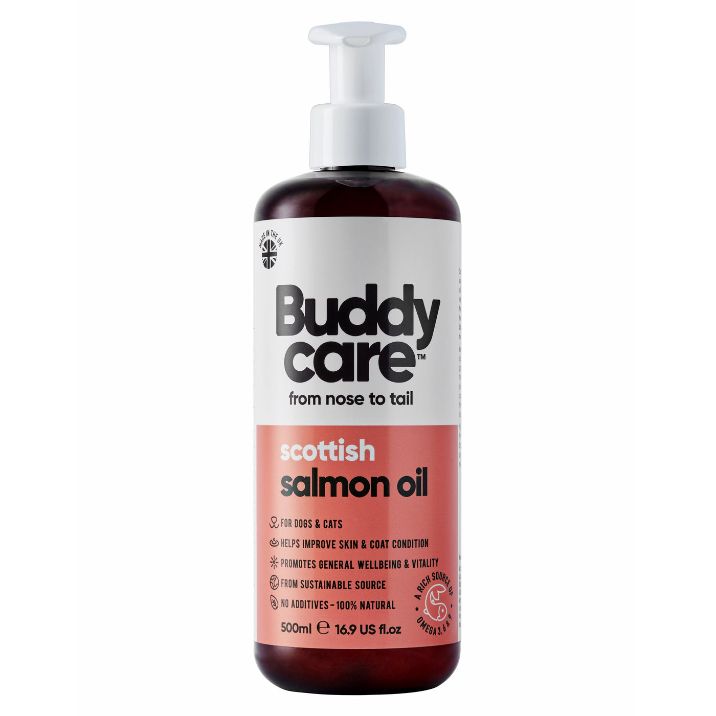 Scottish Salmon Oil for Dogs & Cats by Buddycare