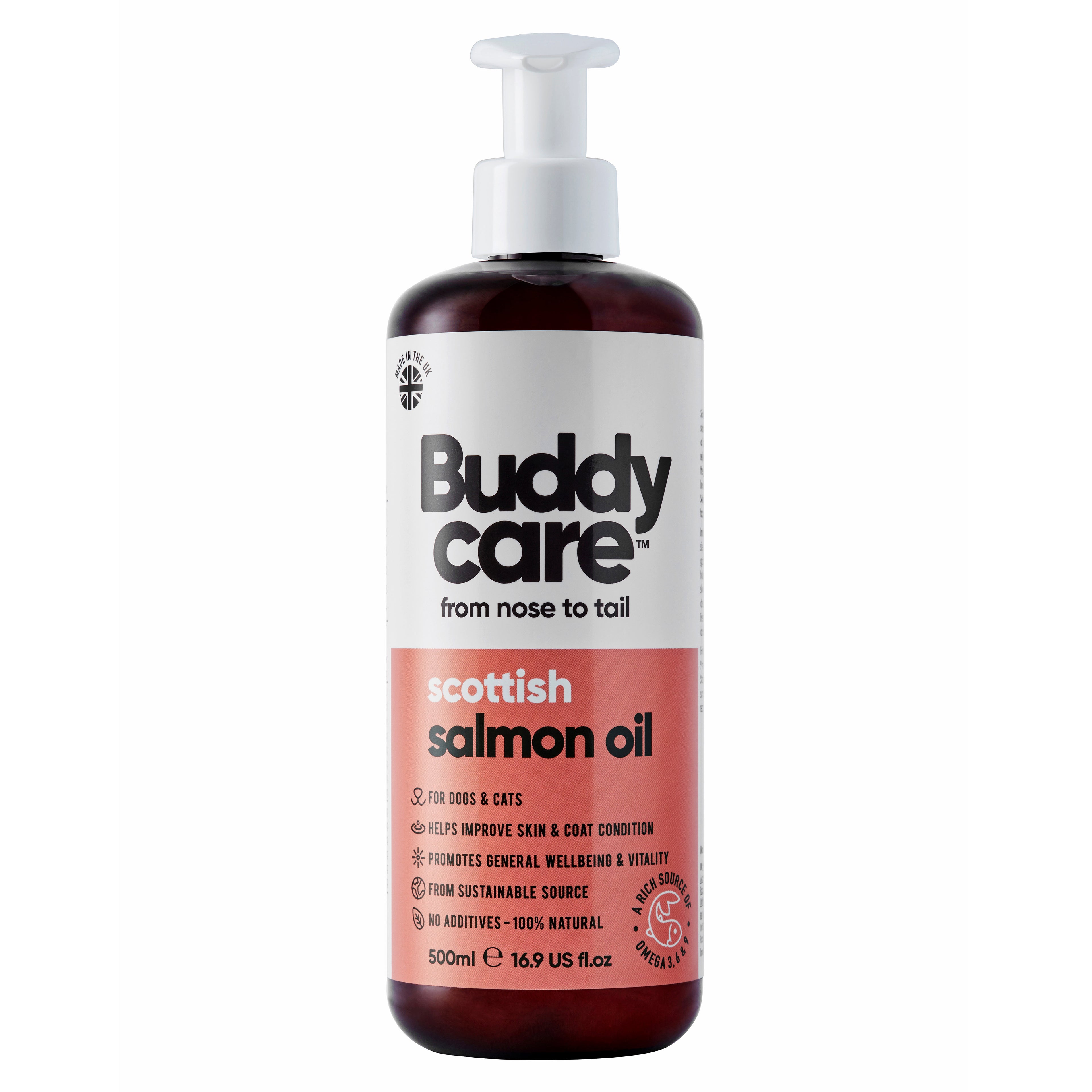 Scottish Salmon Oil for Dogs &amp; Cats by Buddycare