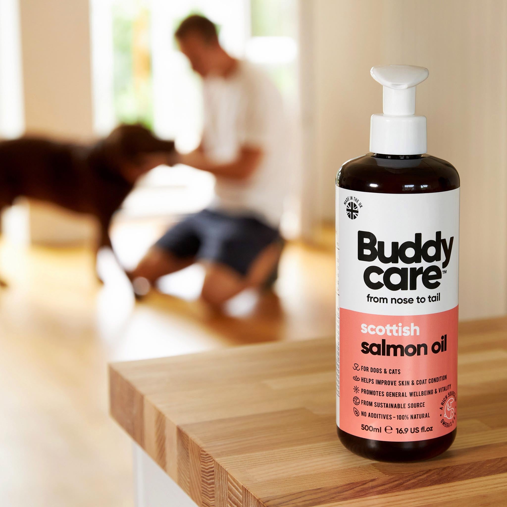 Scottish Salmon Oil for Dogs & Cats by Buddycare