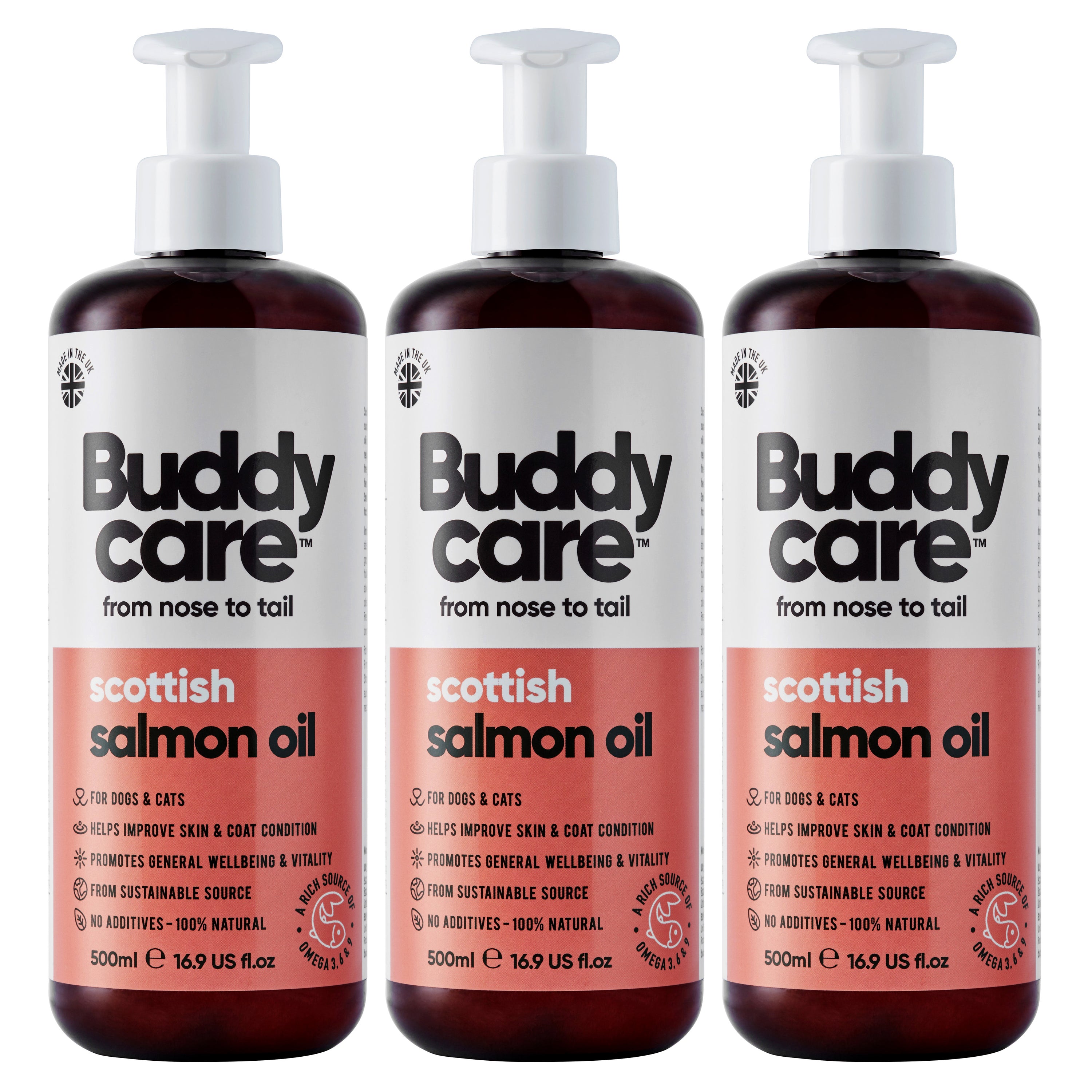 Scottish Salmon Oil for Dogs & Cats by Buddycare