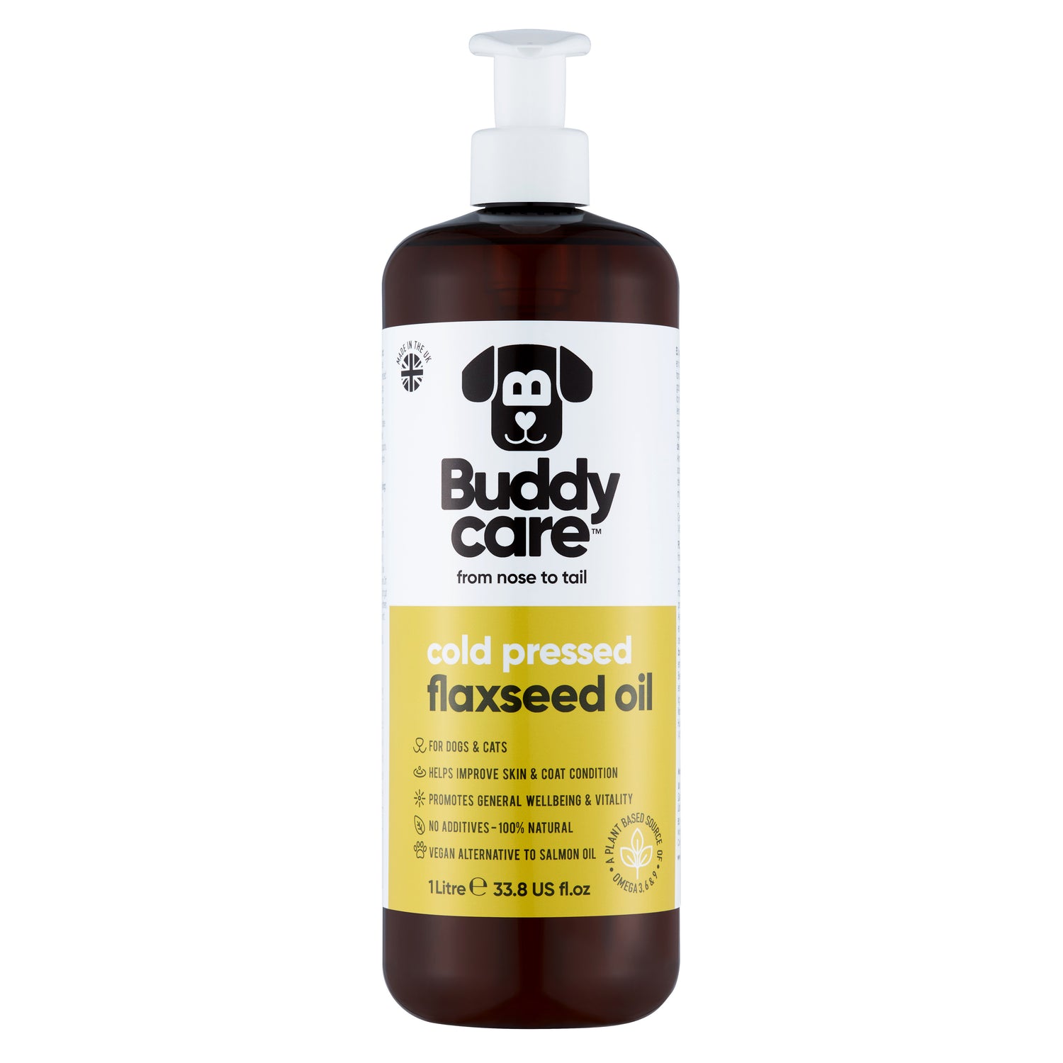 Flaxseed Oil for Dogs &amp; Cats by Buddycare