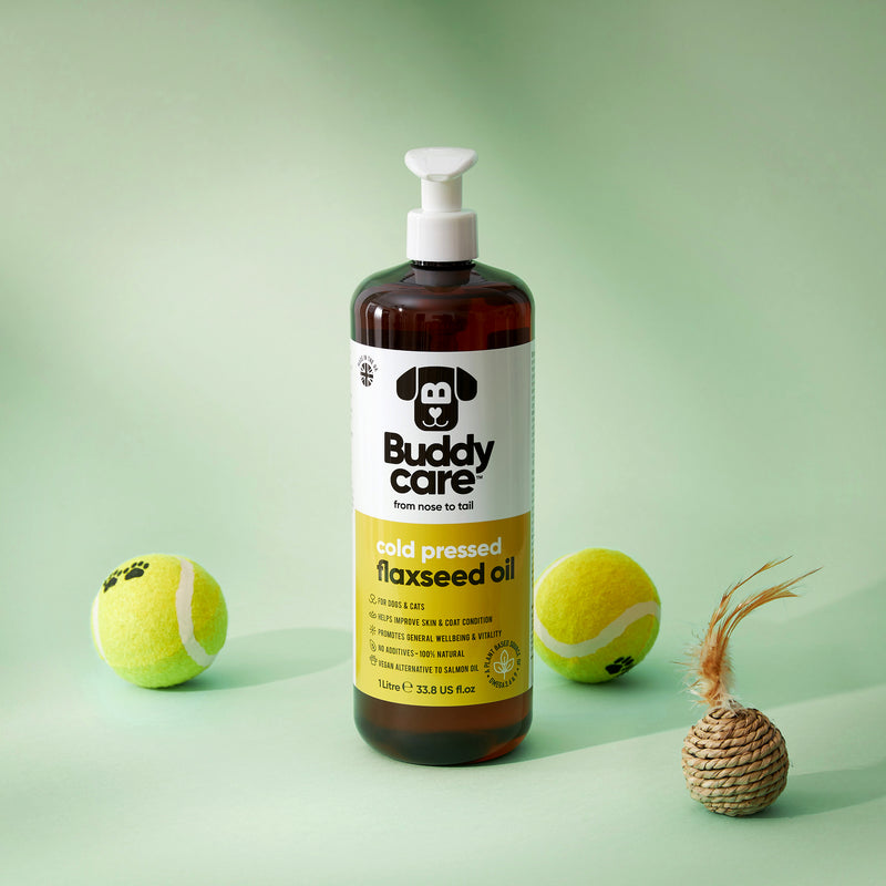 Flaxseed Oil for Dogs & Cats by Buddycare