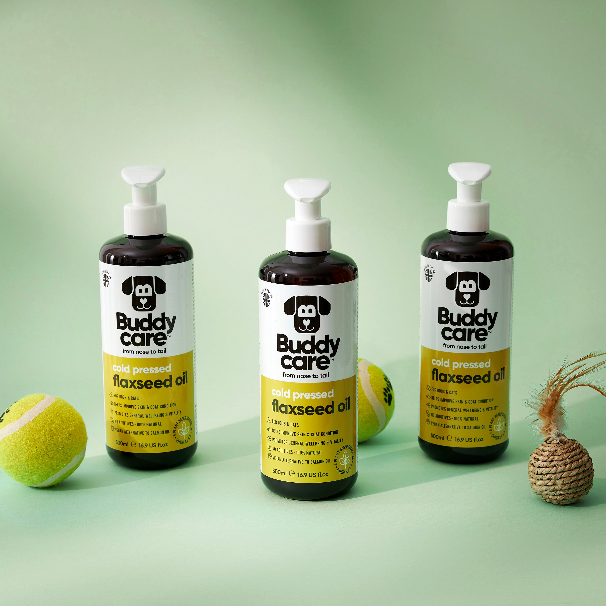 Flaxseed Oil for Dogs & Cats by Buddycare