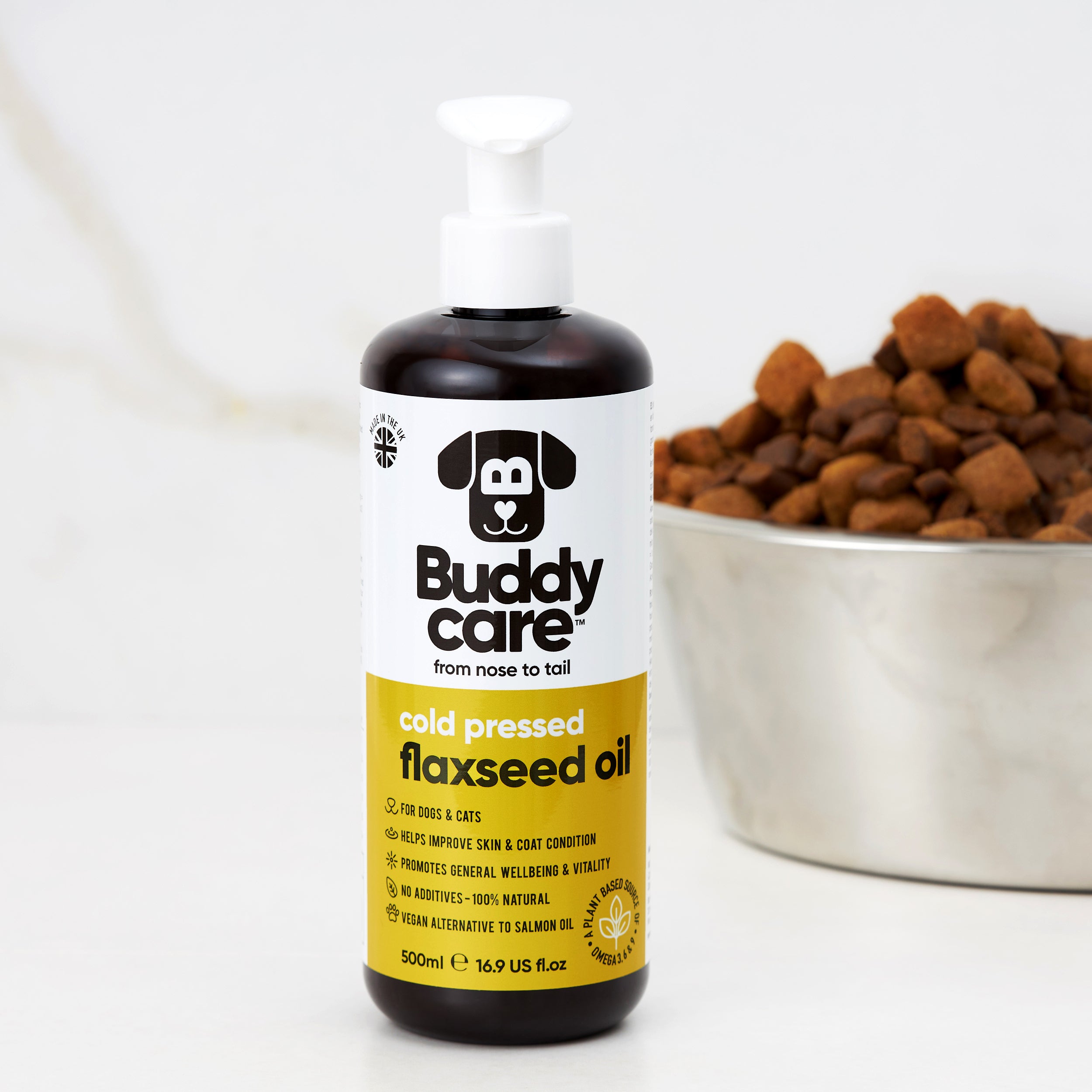 Flaxseed Oil for Dogs & Cats by Buddycare