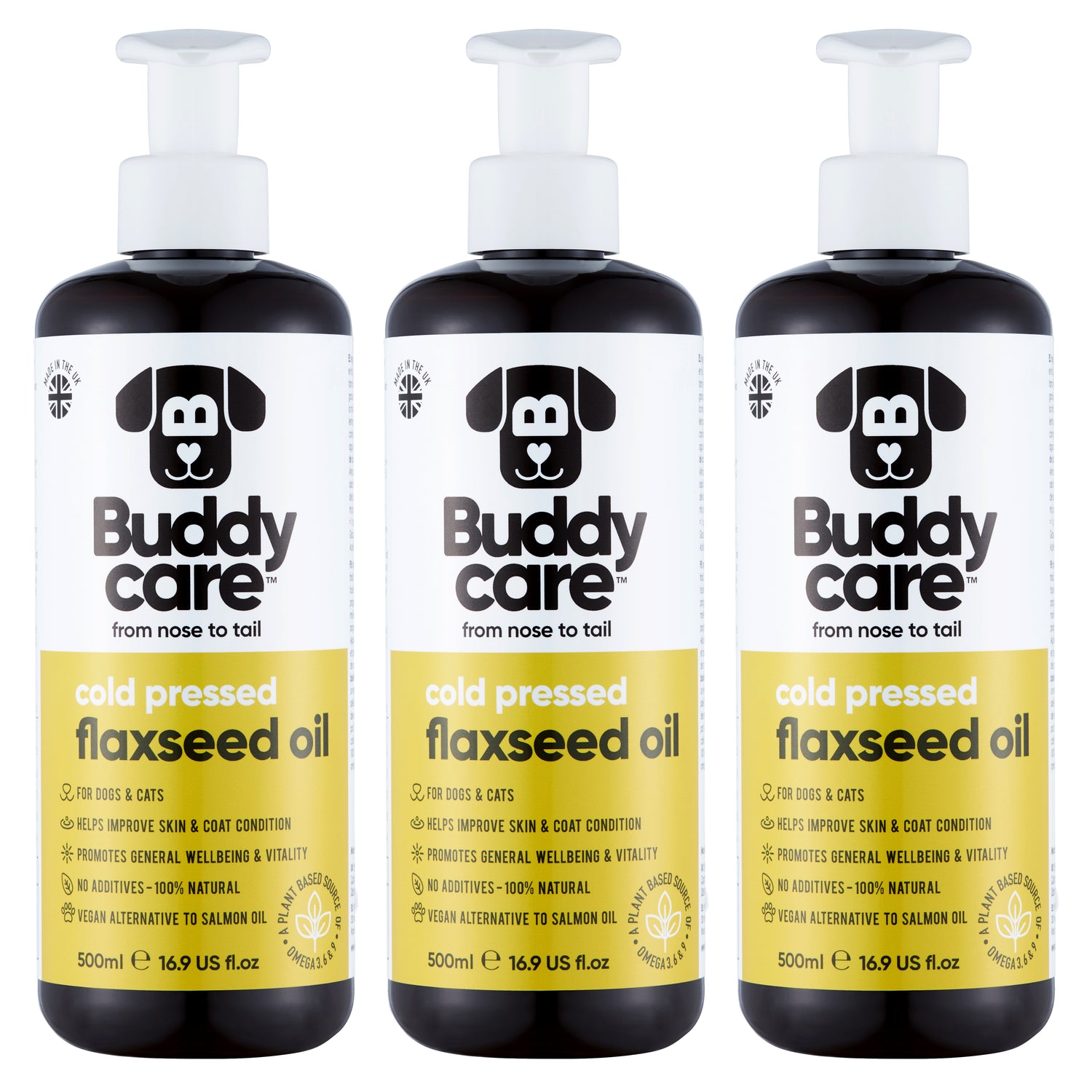 Flaxseed Oil for Dogs &amp; Cats by Buddycare