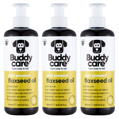 Flaxseed Oil for Dogs &amp; Cats by Buddycare