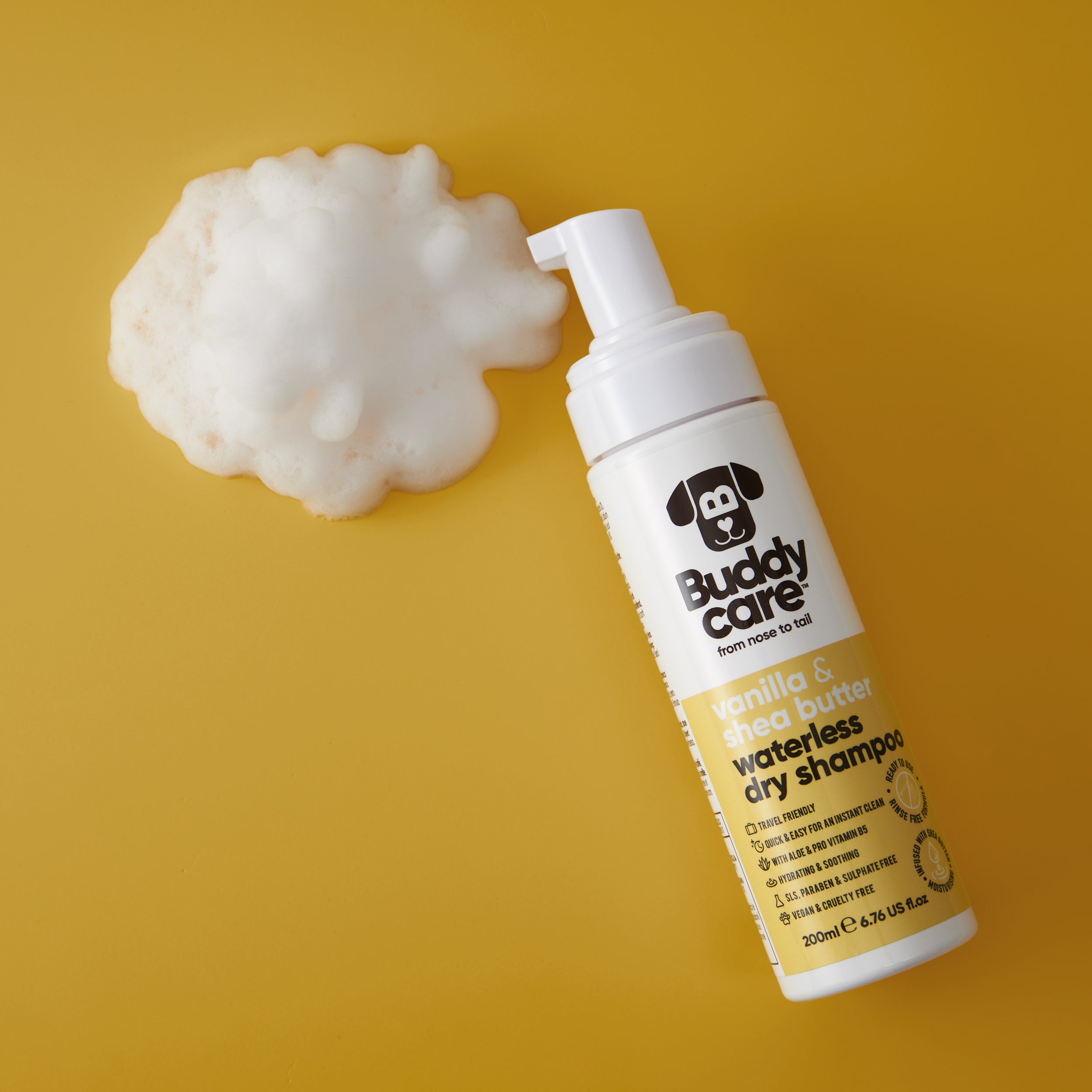 Vanilla & Shea Butter Waterless Dry Dog Shampoo