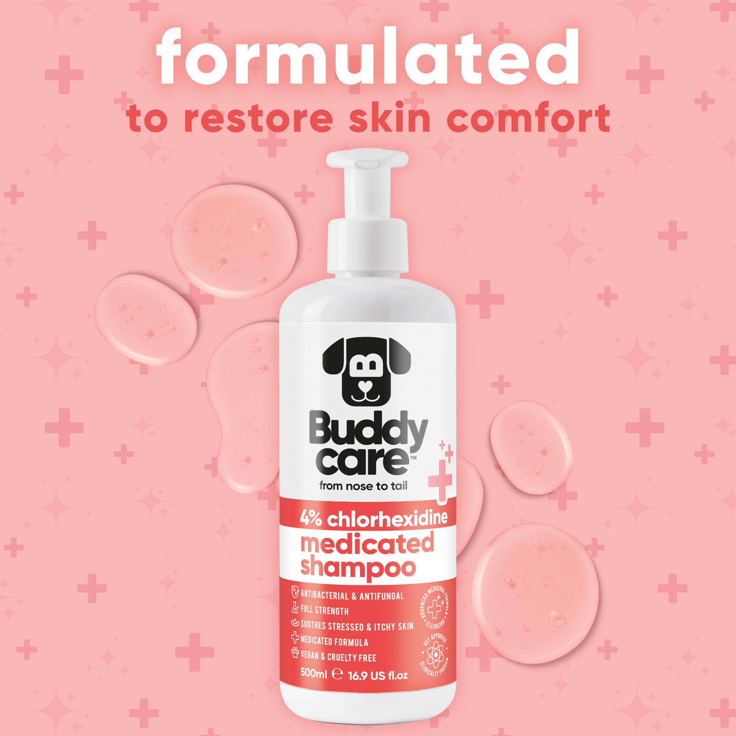 Pet Antiseptic Chlorhexidine Medicated Shampoo
