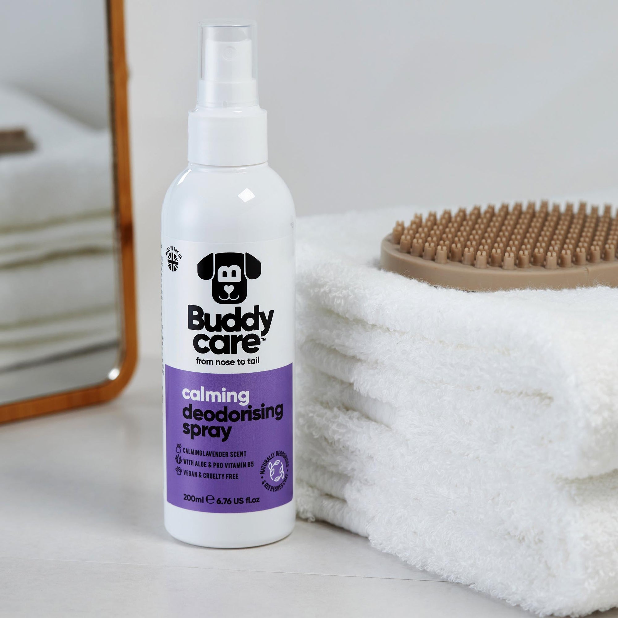 Calming Lavender Dog Deodorising Spray by Buddycare