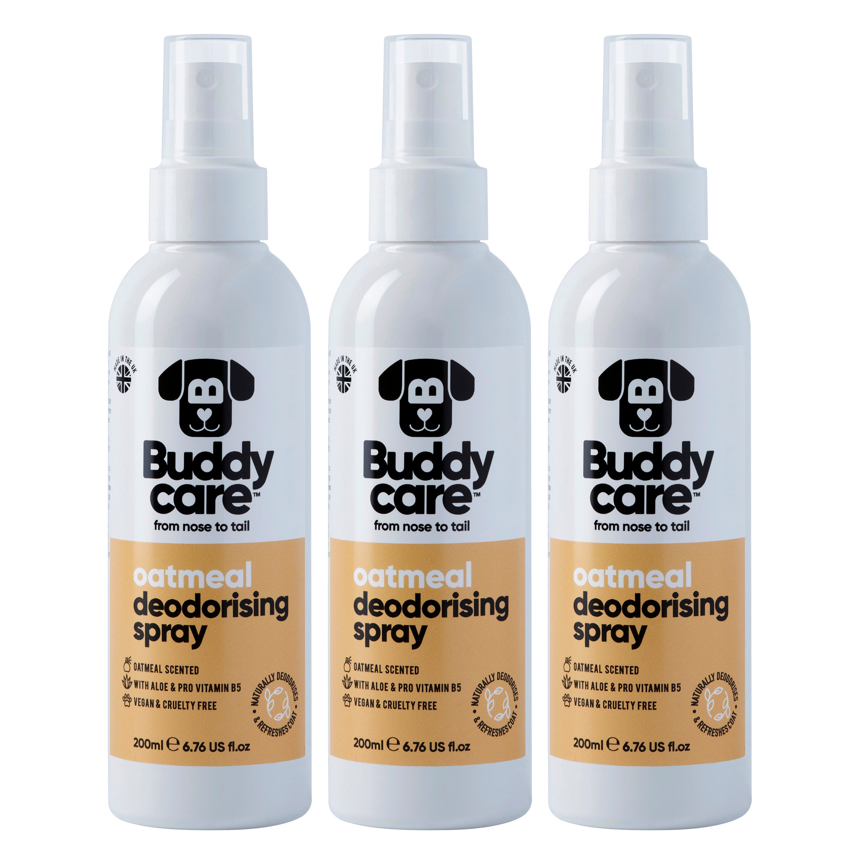 Oatmeal Dog Deodorising Spray by Buddycare