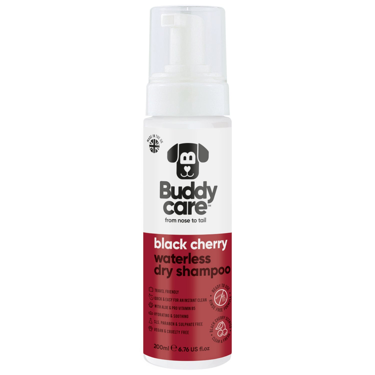 Black Cherry Waterless Dry Dog Shampoo