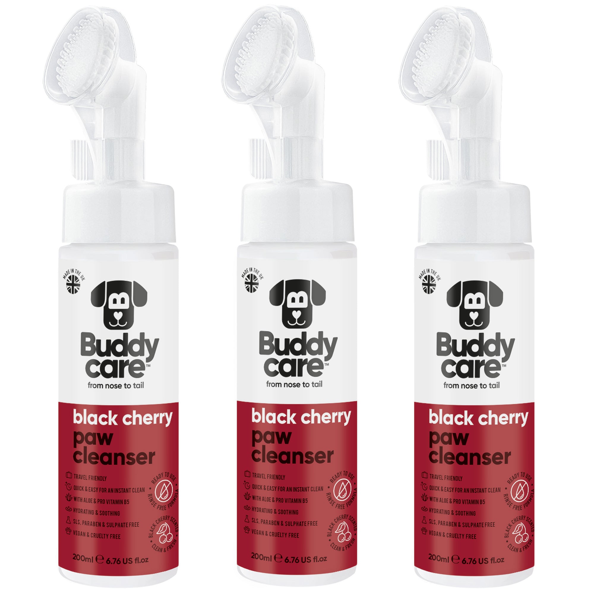 Black Cherry Paw Cleanser by Buddycare