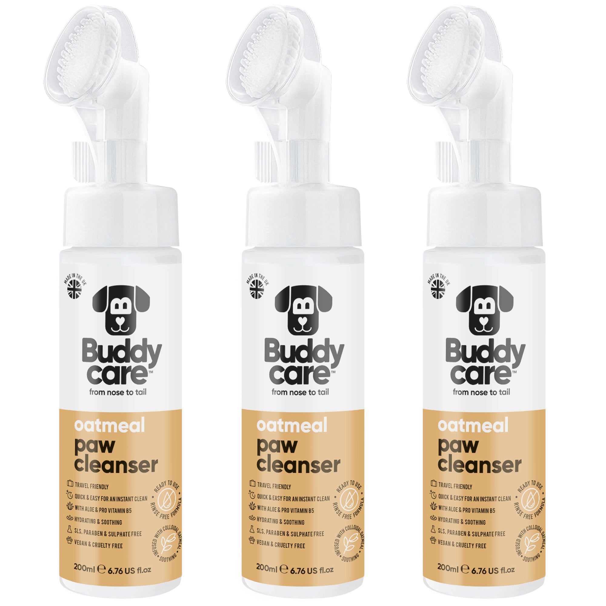 Oatmeal Paw Cleanser by Buddycare