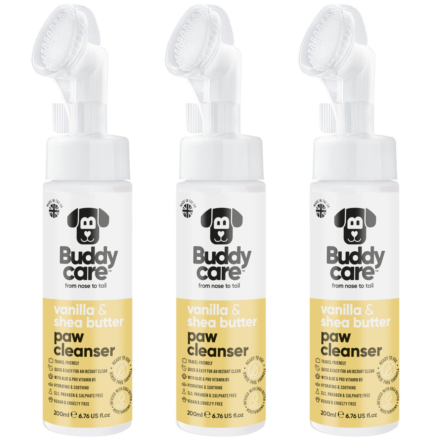 Vanilla &amp; Shea Butter Paw Cleanser by Buddycare