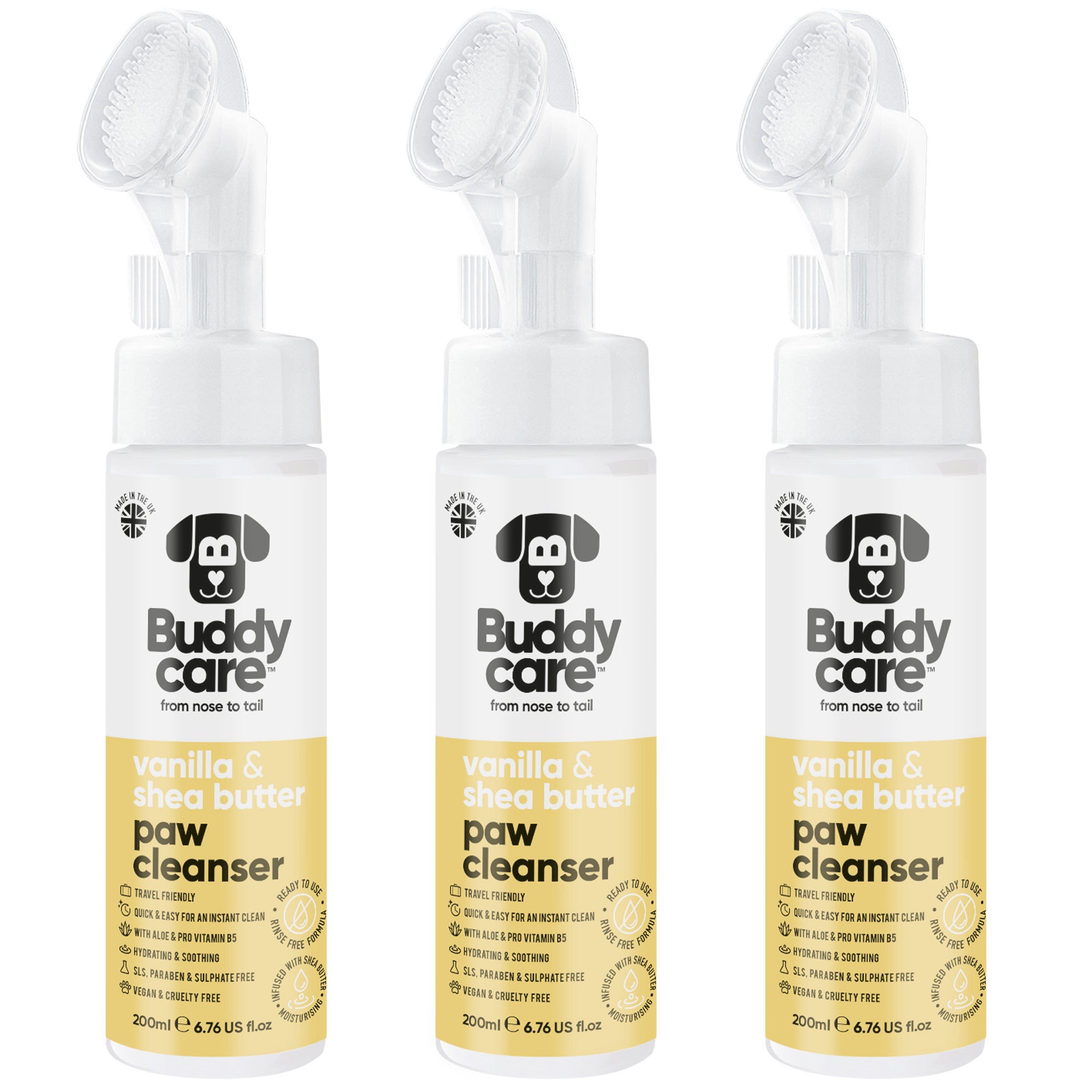 Vanilla & Shea Butter Paw Cleanser by Buddycare