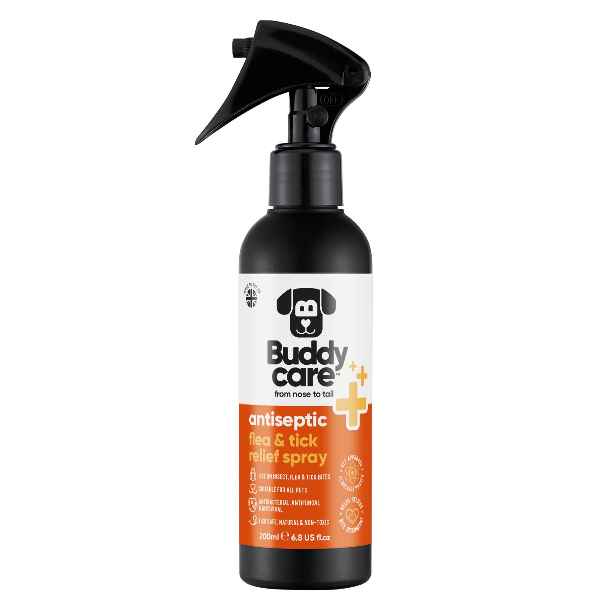 Pet Antiseptic Flea & Tick Relief Spray by Buddycare