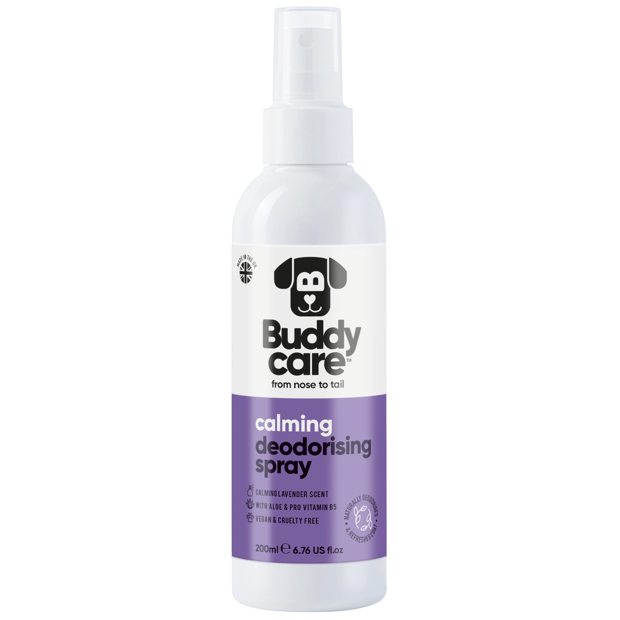 Calming Lavender Dog Deodorising Spray by Buddycare