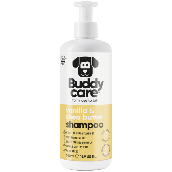 Vanilla & Shea Butter Dog Shampoo by Buddycare