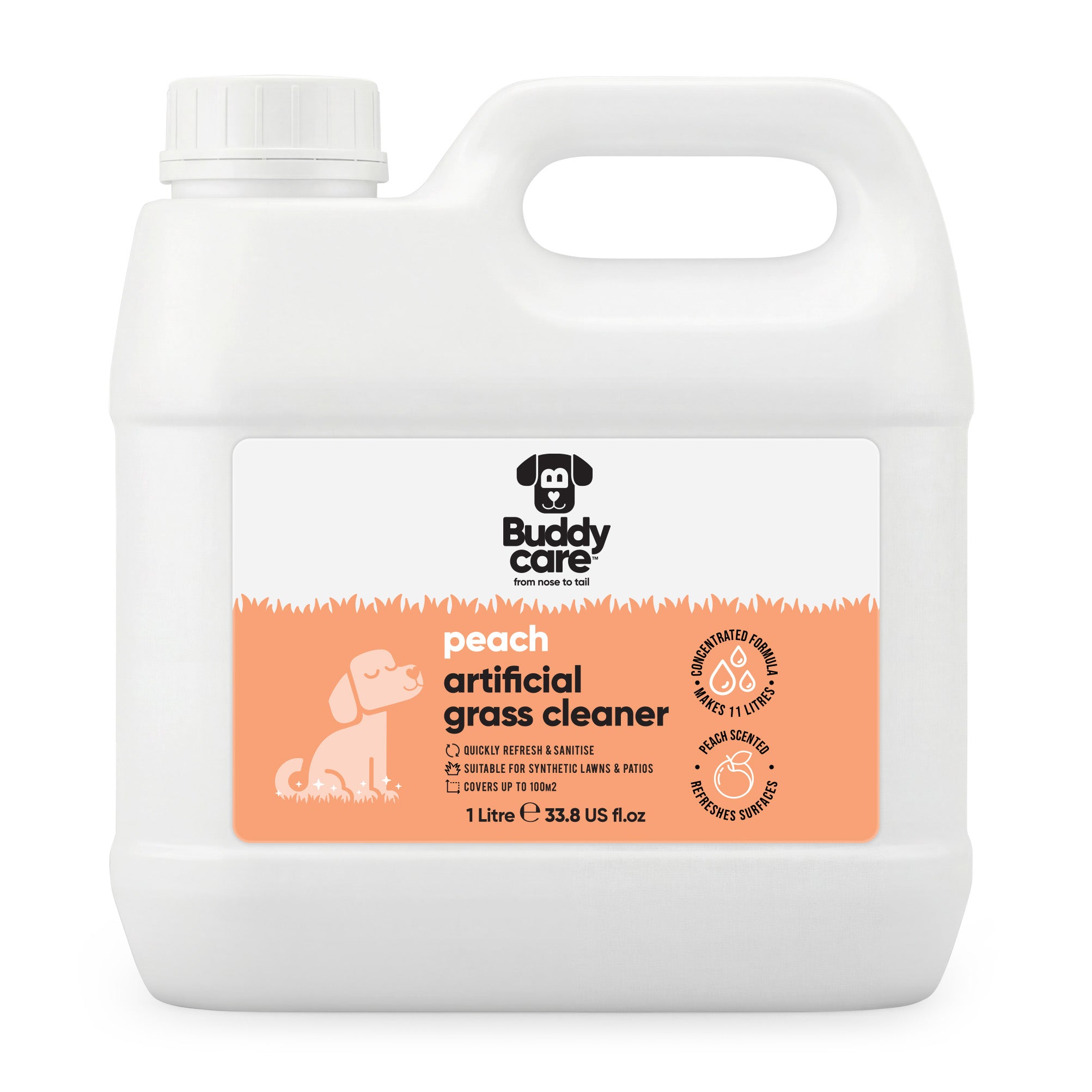 Peach Waterless Dry Cat Shampoo by Buddycare