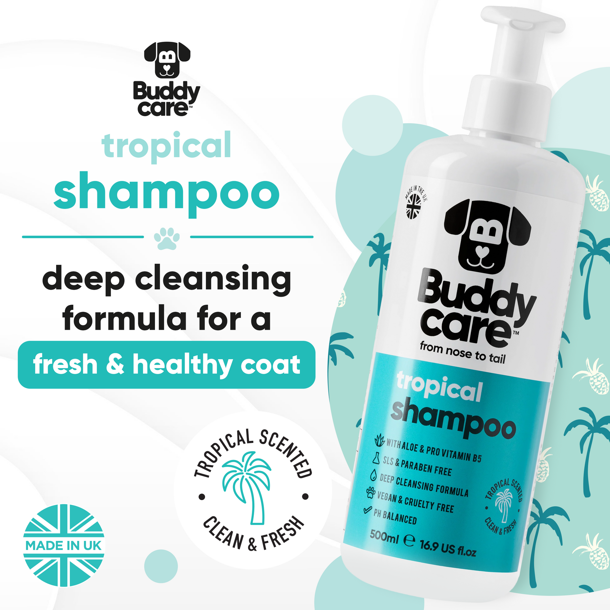 Tropical Dog Shampoo by Buddycare