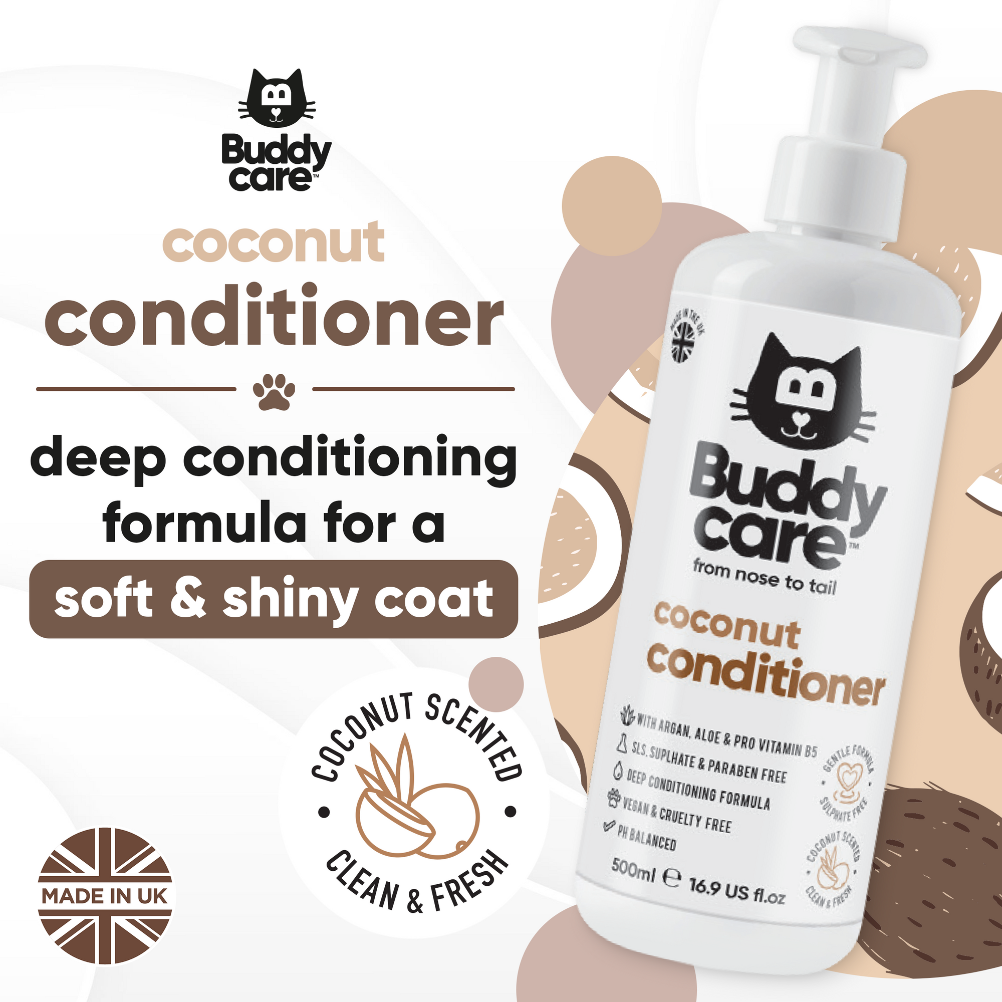 Coconut Cat Conditioner by Buddycare