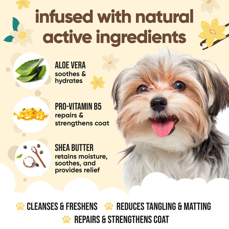 Vanilla & Shea Butter Dog Shampoo by Buddycare