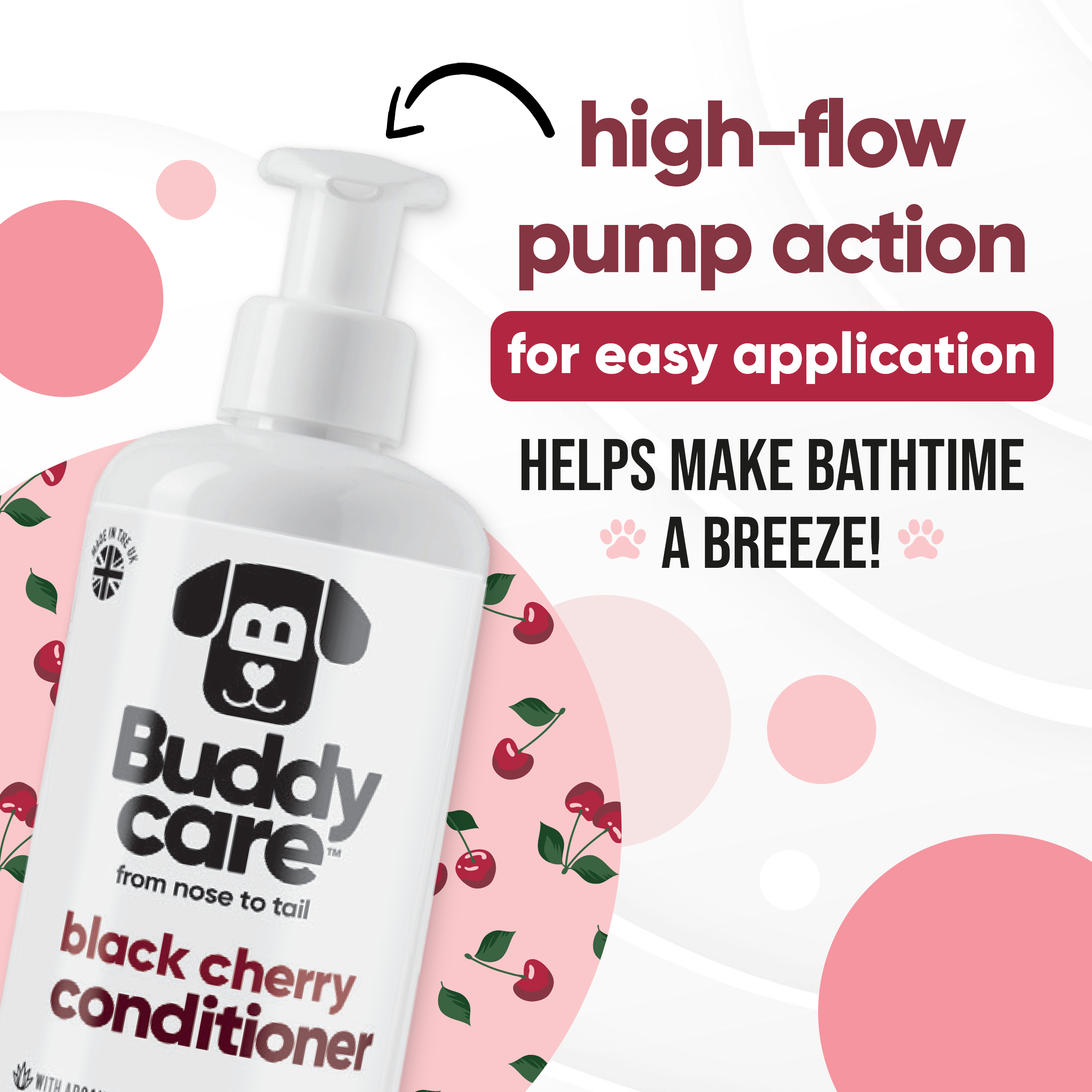 Black Cherry Dog Conditioner by Buddycare