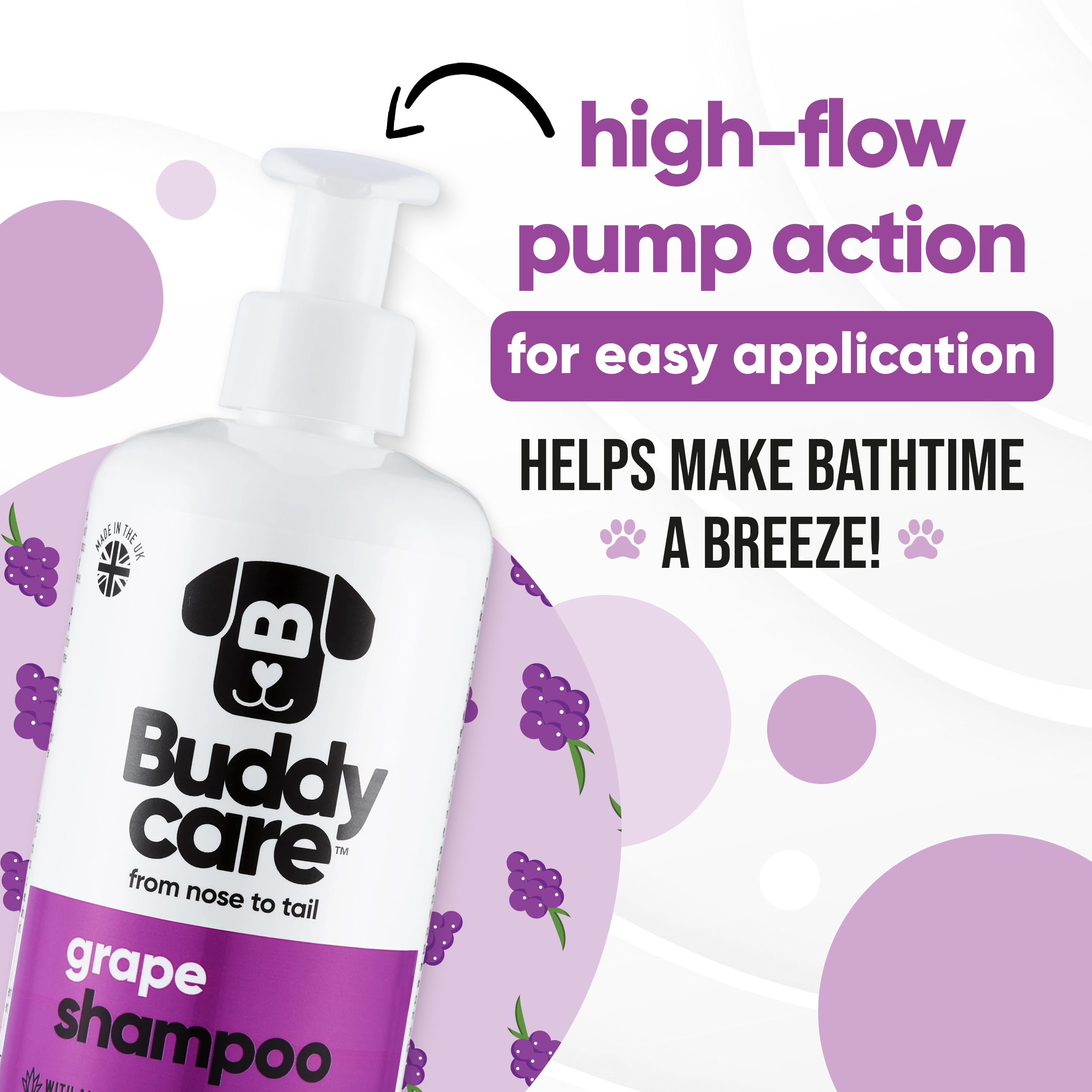 Grape Dog Shampoo by Buddycare
