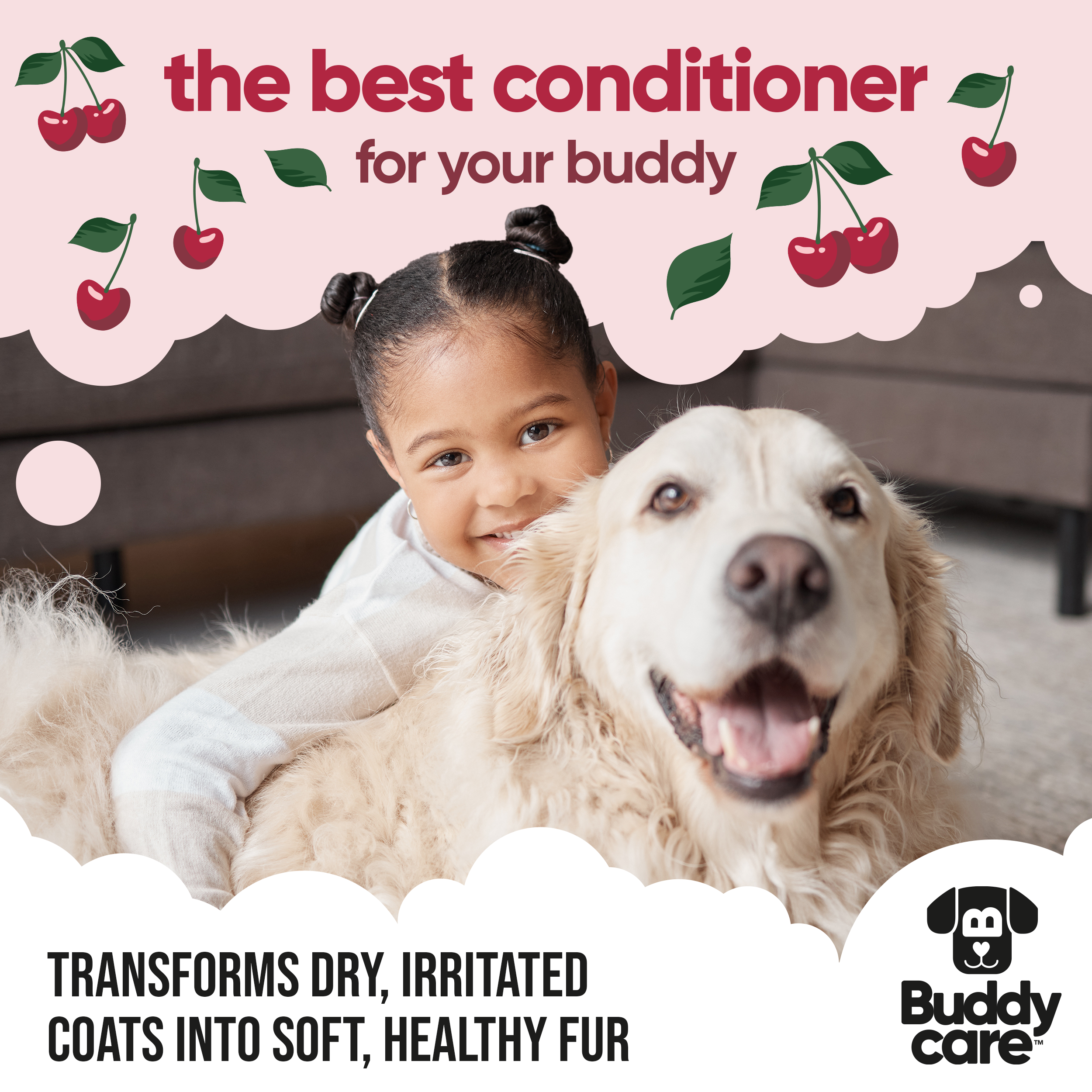 Black Cherry Dog Conditioner by Buddycare