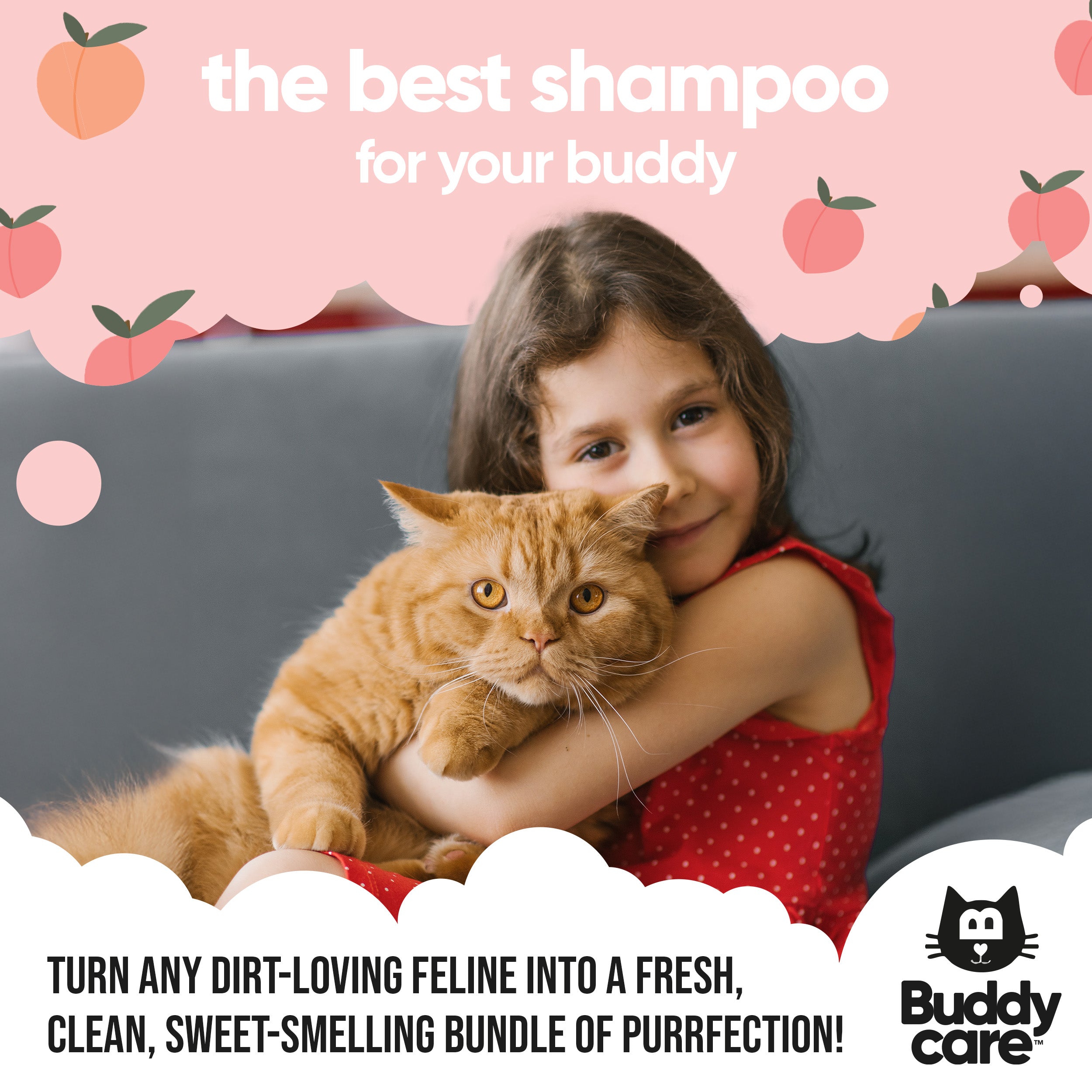 Peach Cat Shampoo by Buddycare