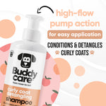 Curly Coat Detangling 3in1 Peach Dog Shampoo