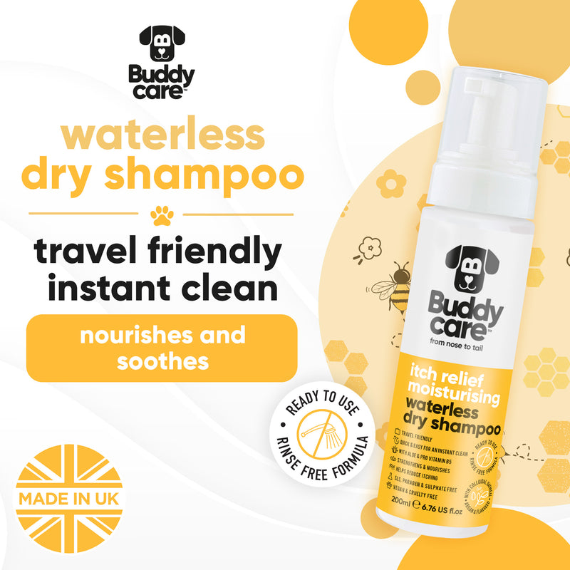 Itch Relief Moisturising Waterless Dry Dog Shampoo