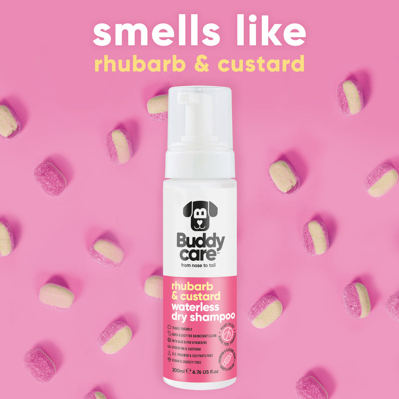 Rhubarb & Custard Waterless Dry Dog Shampoo