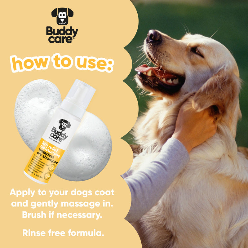 Itch Relief Moisturising Waterless Dry Dog Shampoo