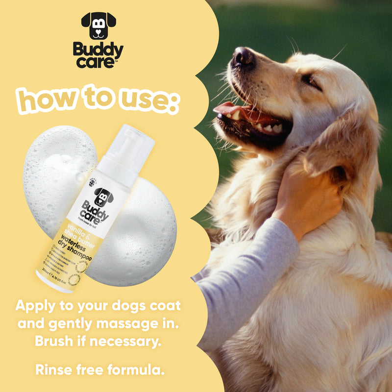 Vanilla & Shea Butter Waterless Dry Dog Shampoo