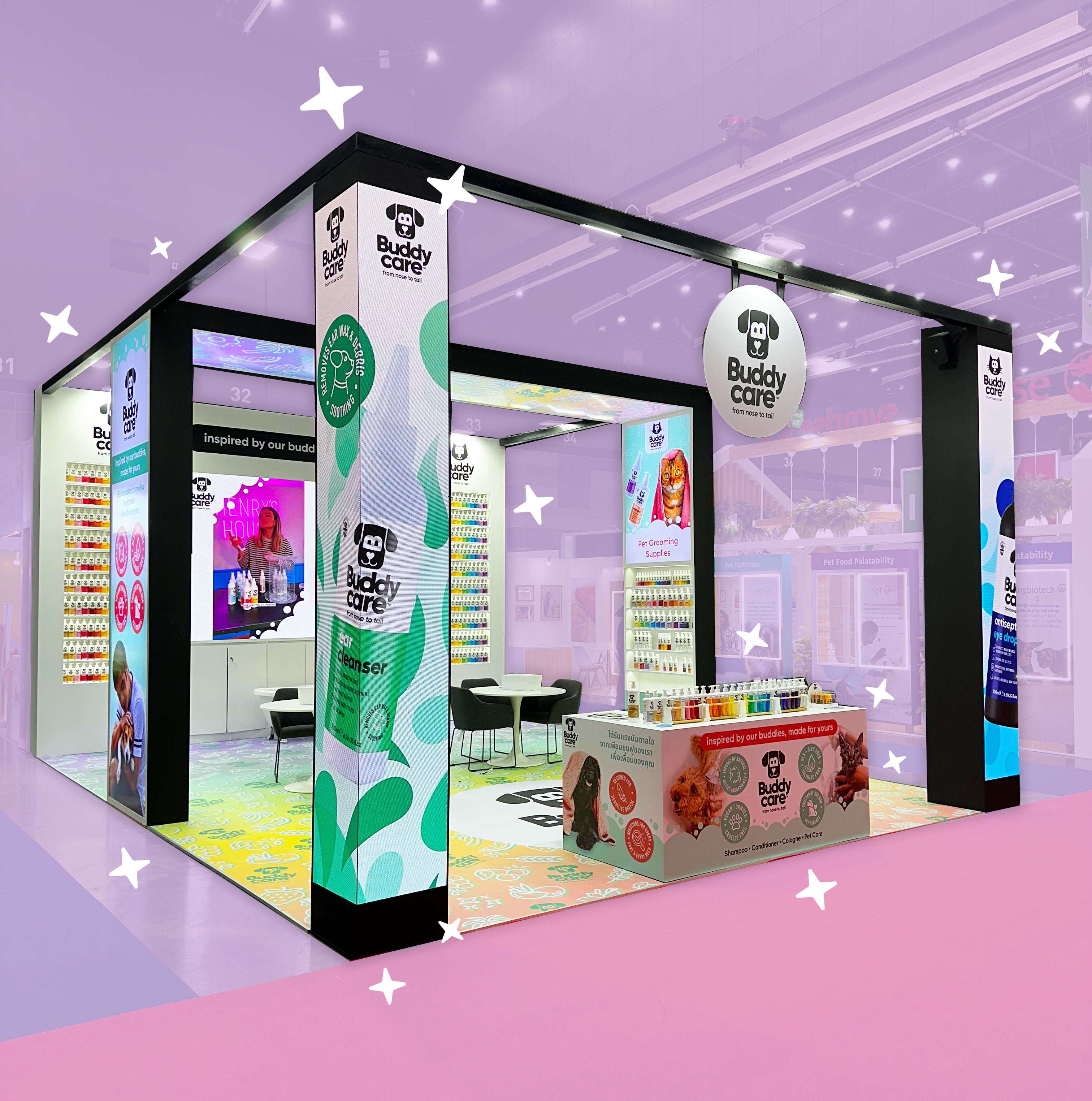 Buddycare trade stand
